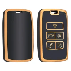 TPU Sleutelhoesje voor Jaguar goud B5