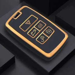 TPU Sleutelhoesje voor Jaguar goud B5
