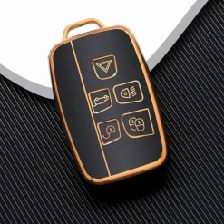 TPU Sleutelhoesje voor Jaguar goud A5
