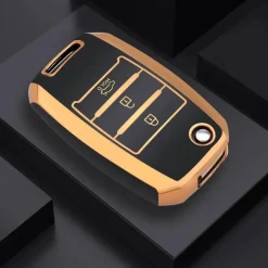 TPU Sleutelhoesje voor Kia goud B3