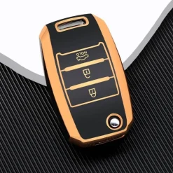 TPU Sleutelhoesje voor Kia goud B3