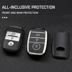TPU Sleutelhoesje voor Kia zwart A3
