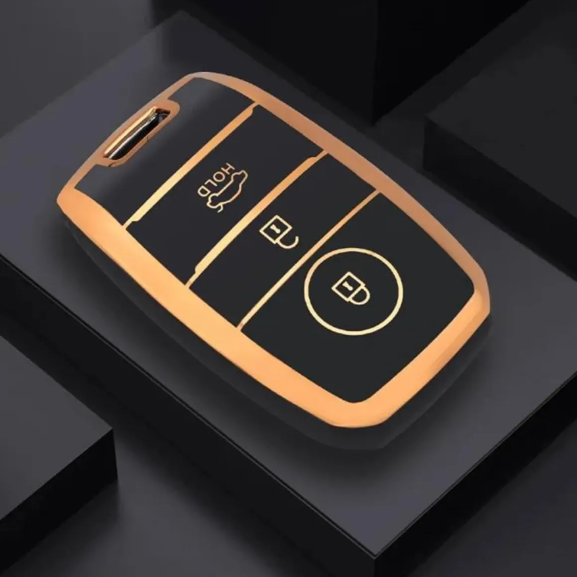 TPU Sleutelhoesje voor Kia goud A3