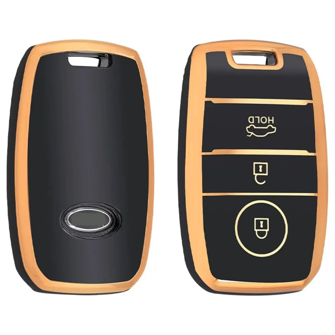 TPU Sleutelhoesje voor Kia goud A3