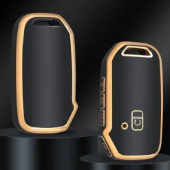 TPU Sleutelhoesje voor Kia goud D5