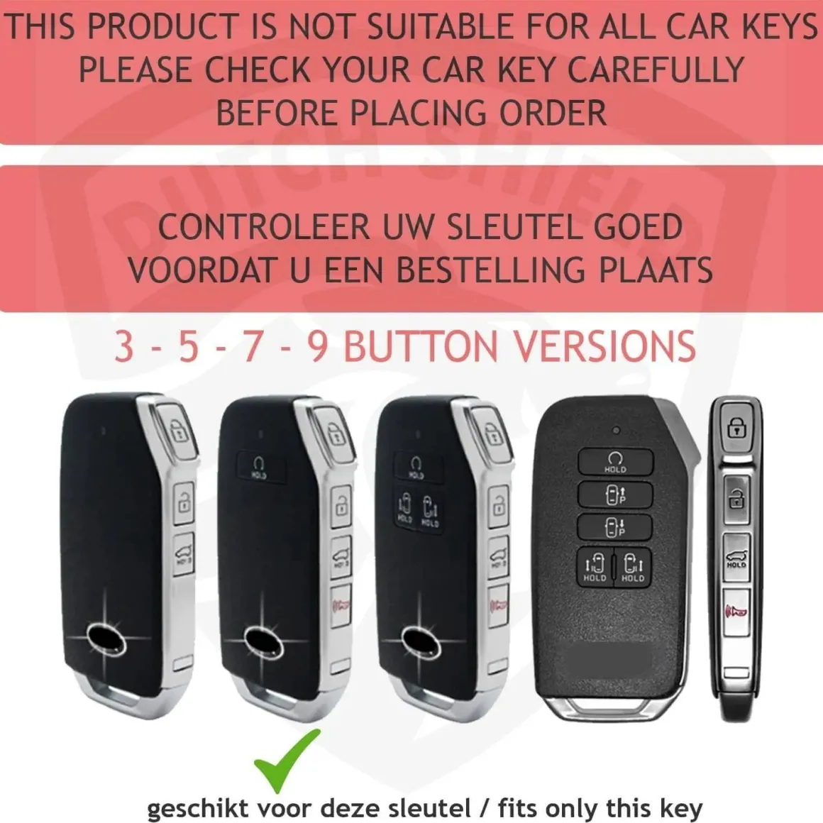 TPU Sleutelhoesje voor Kia goud D5