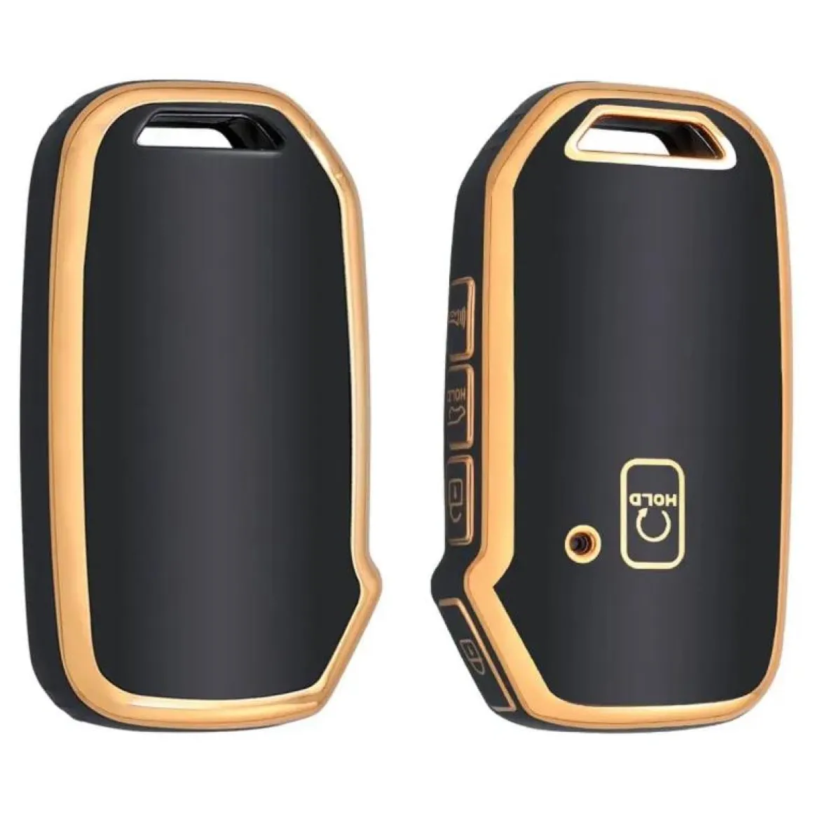 TPU Sleutelhoesje voor Kia goud D5