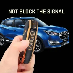 TPU Sleutelhoesje voor Kia goud D5