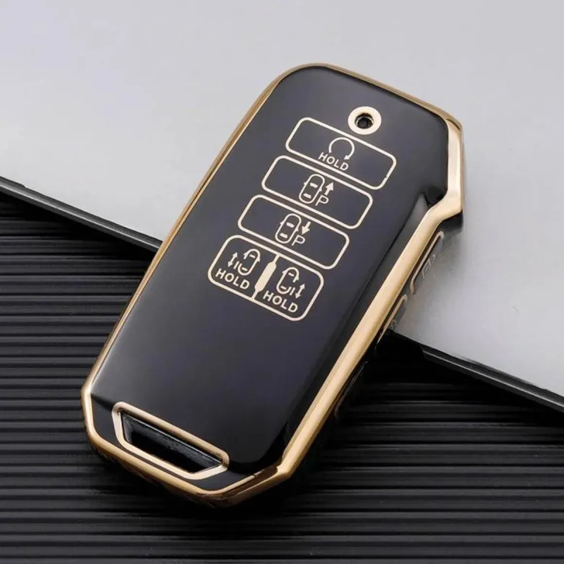 TPU Sleutelhoesje voor Kia goud D9