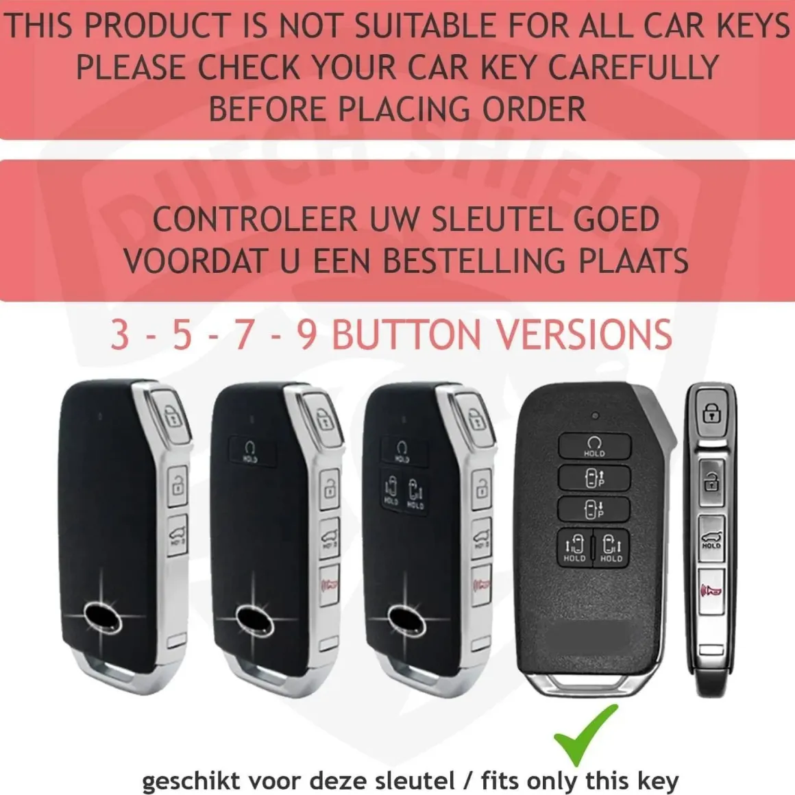 TPU Sleutelhoesje voor Kia goud D9