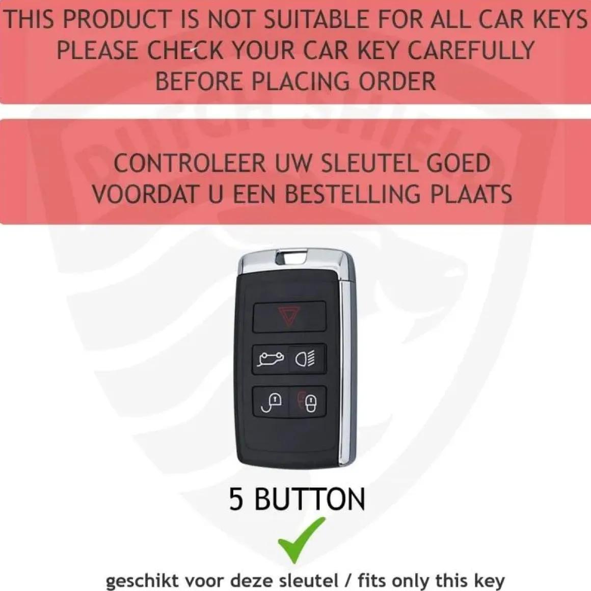 TPU Sleutelhoesje voor Landrover zwart B5