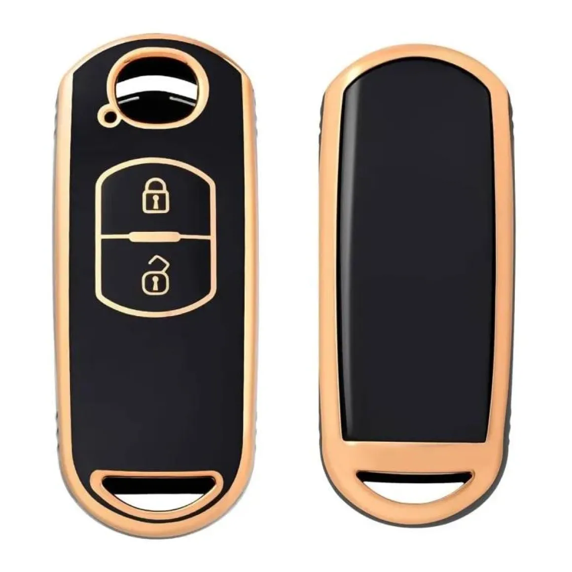 TPU Sleutelhoesje voor Mazda goud A2
