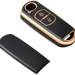 TPU Sleutelhoesje voor Mazda goud A2