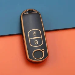 TPU Sleutelhoesje voor Mazda goud A2