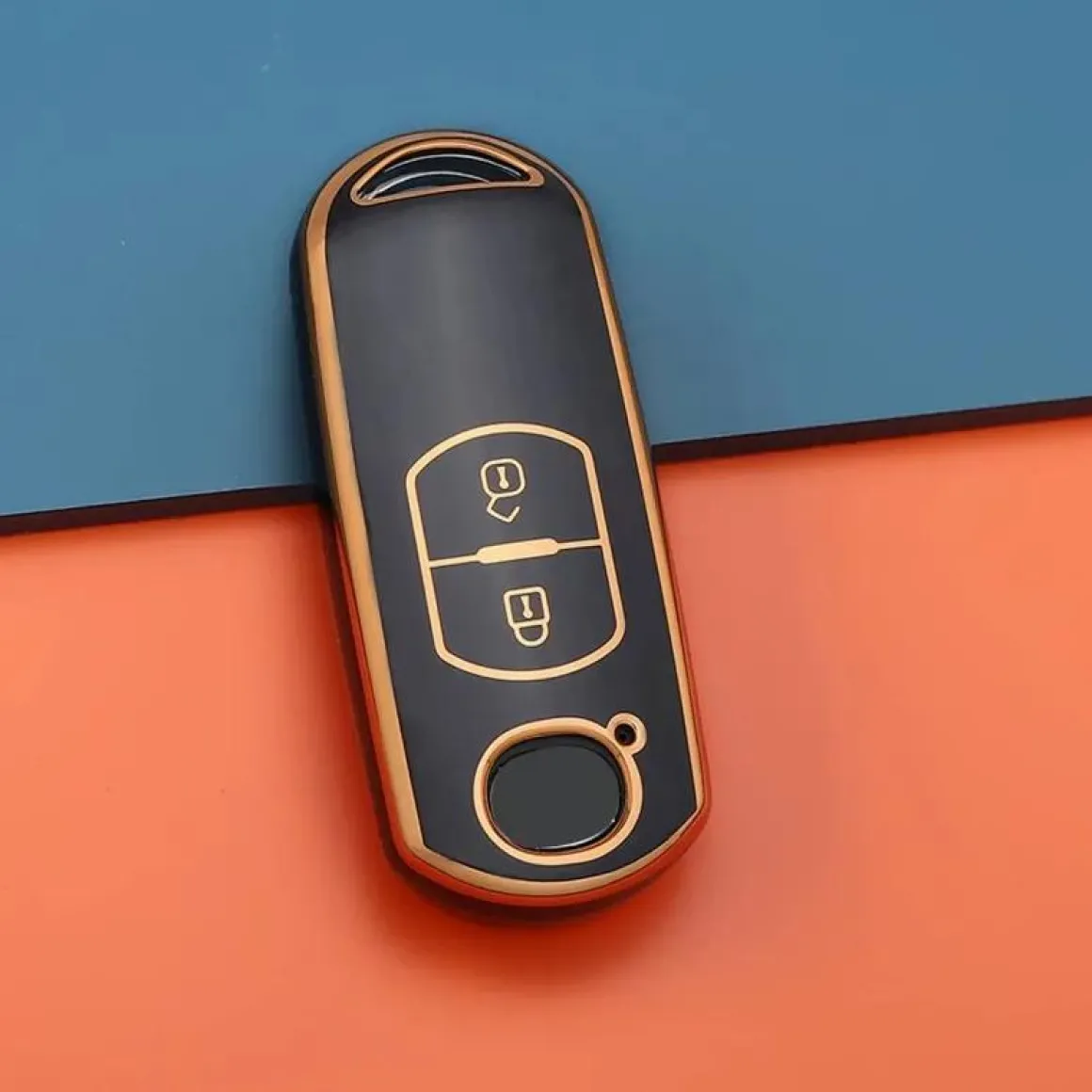 TPU Sleutelhoesje voor Mazda goud A2
