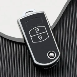 TPU Sleutelhoesje voor Mazda zwart C2