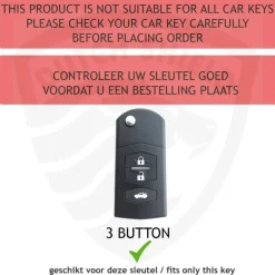 TPU Sleutelhoesje voor Mazda goud C3