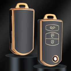 TPU Sleutelhoesje voor Mazda goud C3