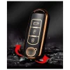 TPU Sleutelhoesje voor Mazda goud A3