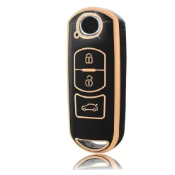 TPU Sleutelhoesje voor Mazda goud A3