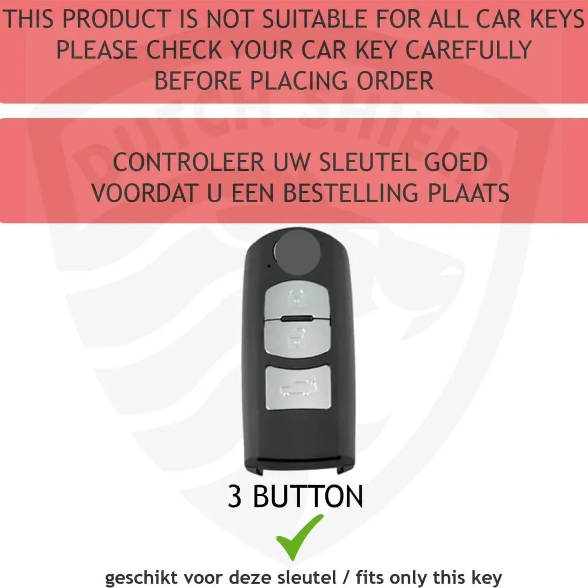 TPU Sleutelhoesje voor Mazda goud A3