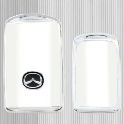TPU Sleutelhoesje voor Mazda wit B4