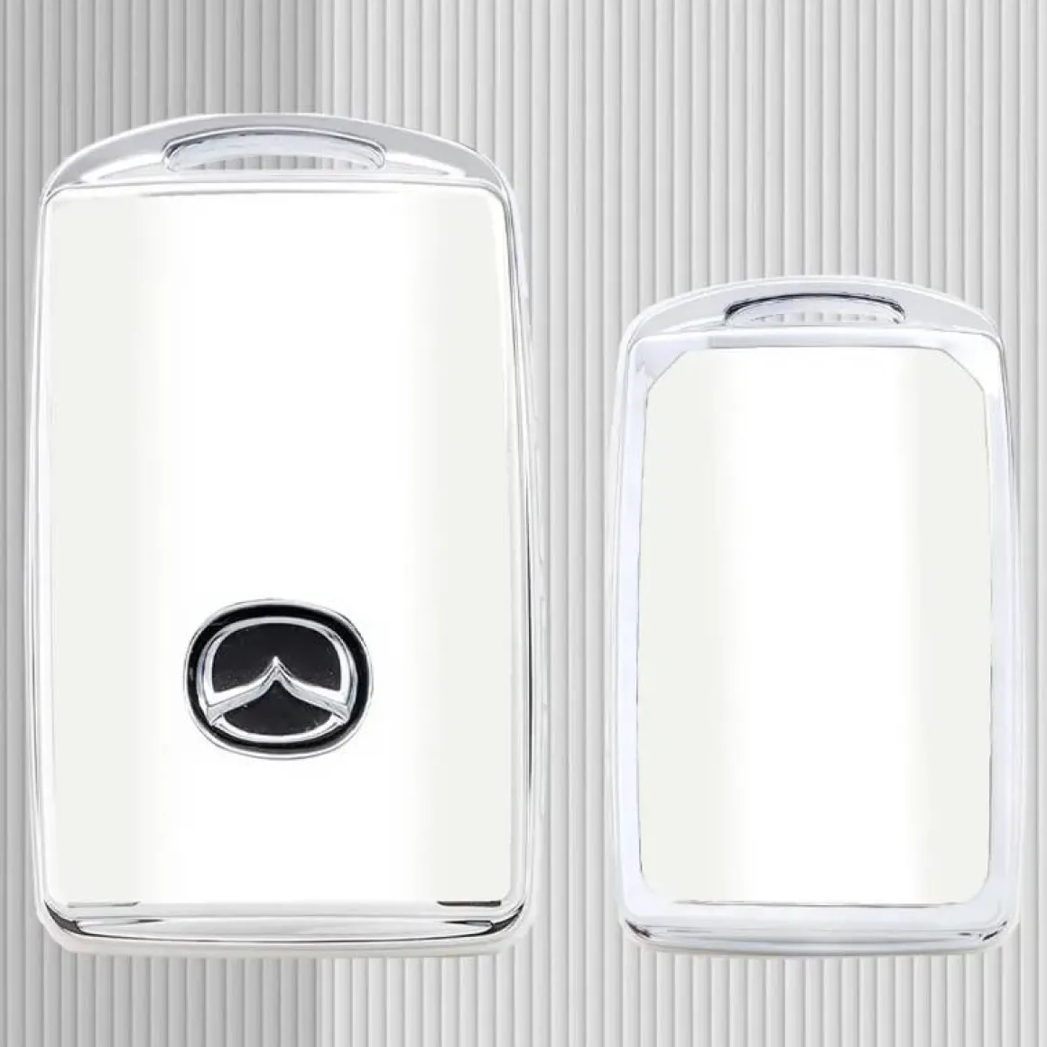 TPU Sleutelhoesje voor Mazda wit B4