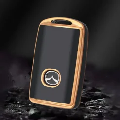 TPU Sleutelhoesje voor Mazda goud B3