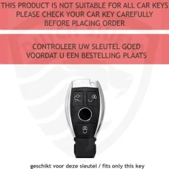 TPU Sleutelhoesje voor Mercedes zwart A3