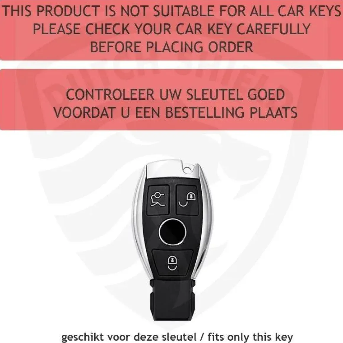 TPU Sleutelhoesje voor Mercedes zwart A3