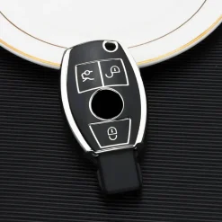 TPU Sleutelhoesje voor Mercedes zwart A3