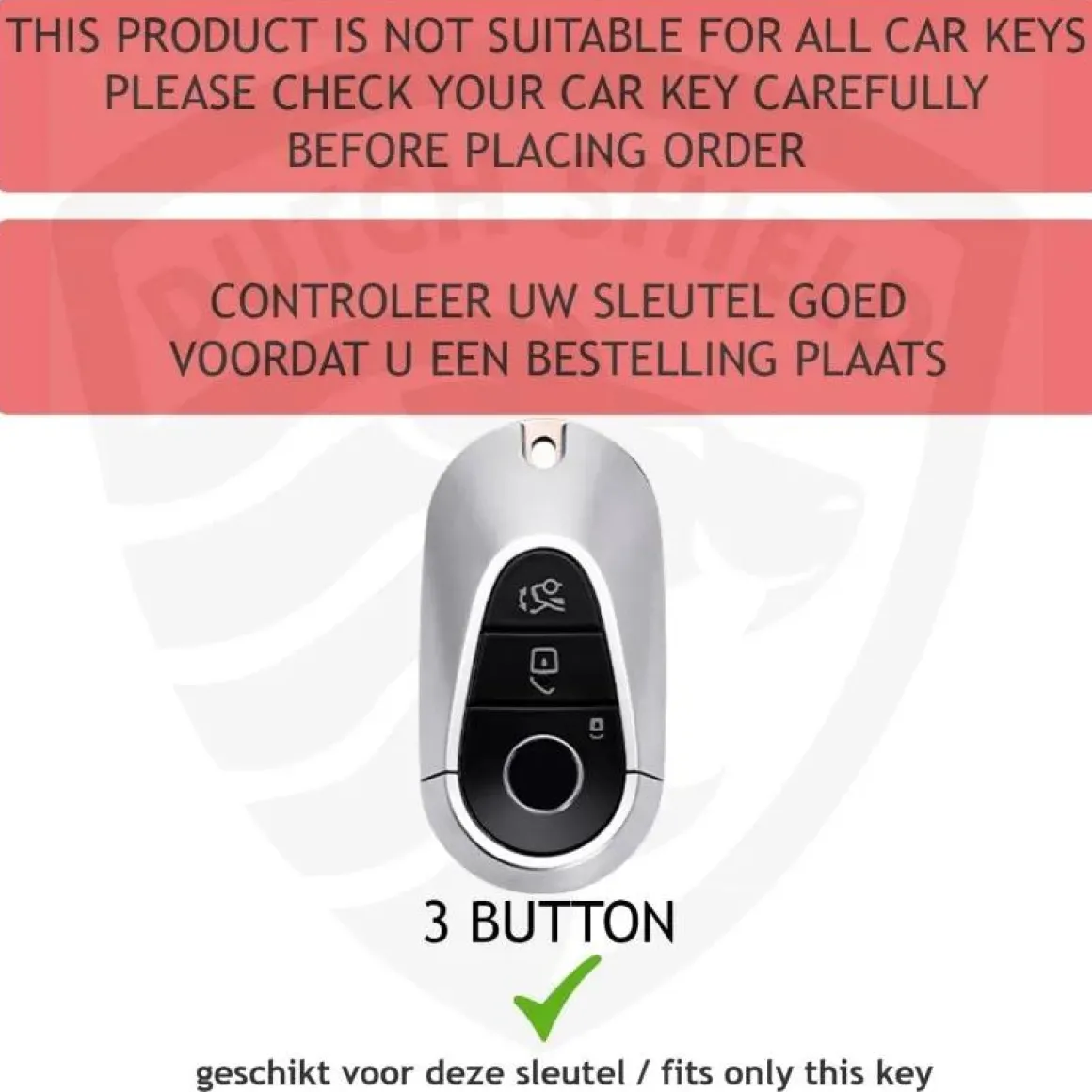 TPU Sleutelhoesje voor Mercedes clear 25