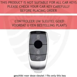 TPU Sleutelhoesje voor Mercedes goud B3