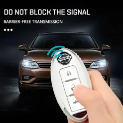 TPU Sleutelhoesje voor Nissan zwart A3B
