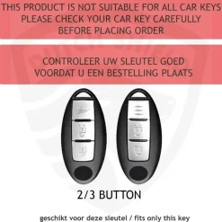 TPU Sleutelhoesje voor Nissan zwart A3B