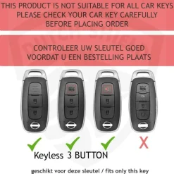 TPU Sleutelhoesje voor Nissan wit D2
