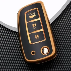 TPU Sleutelhoesje voor Nissan goud B3B