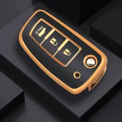 TPU Sleutelhoesje voor Nissan goud B3B