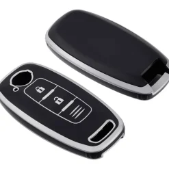 TPU Sleutelhoesje voor Nissan zwart D2