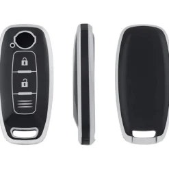 TPU Sleutelhoesje voor Nissan zwart D2