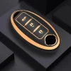 TPU Sleutelhoesje voor Nissan goud A3B