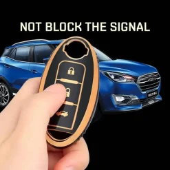 TPU Sleutelhoesje voor Nissan goud A3B