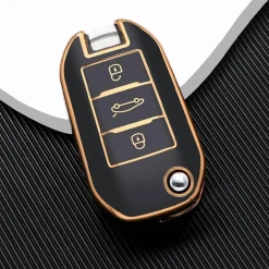 TPU Sleutelhoesje voor Opel goud A3