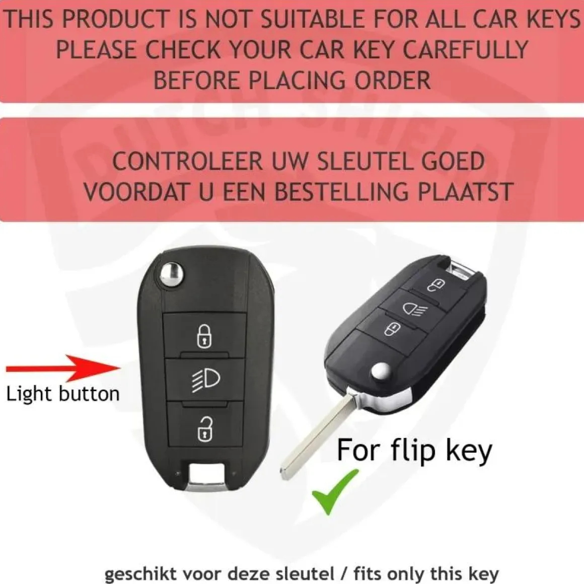 TPU Sleutelhoesje voor Peugeot goud A3B