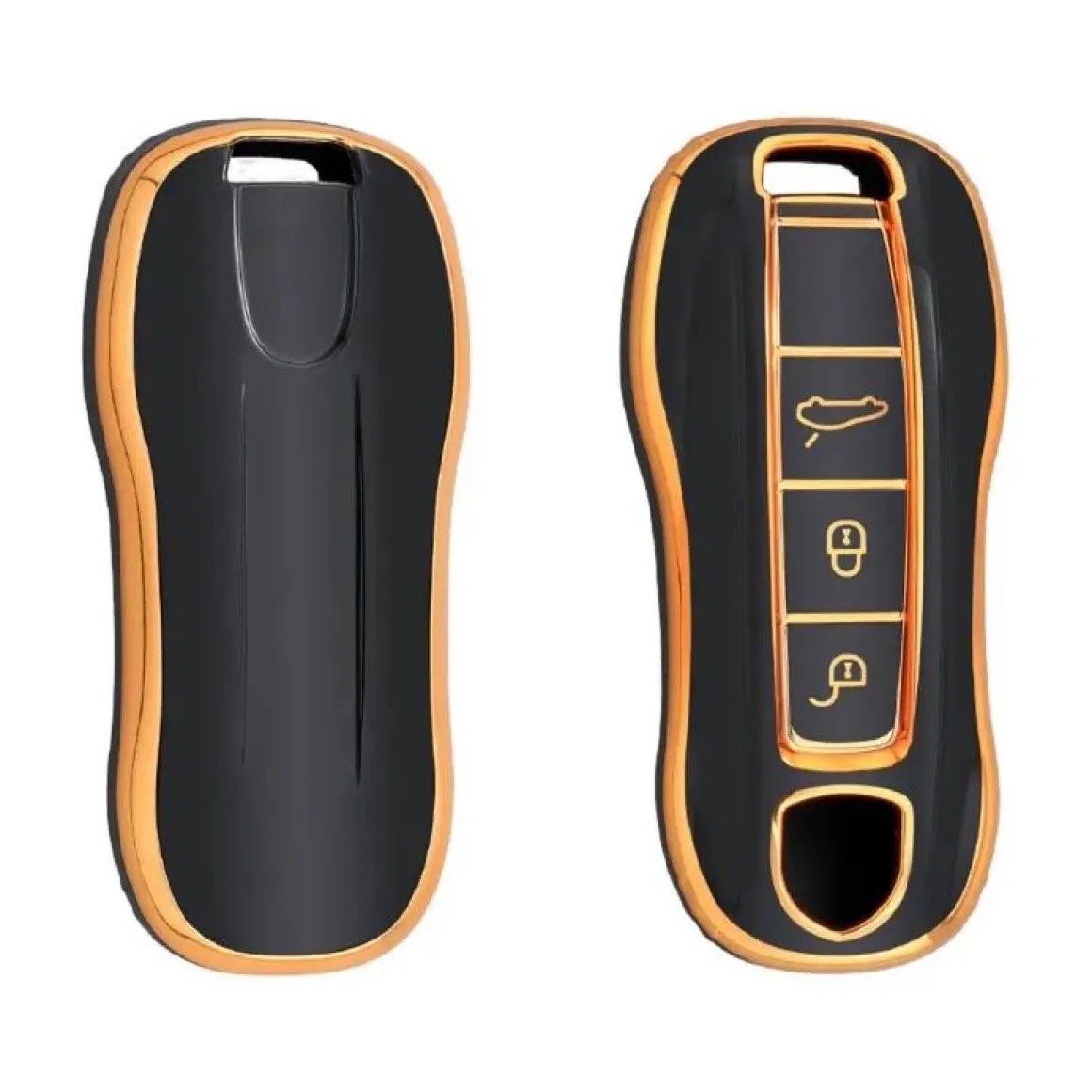 TPU Sleutelhoesje voor Porsche goud B3