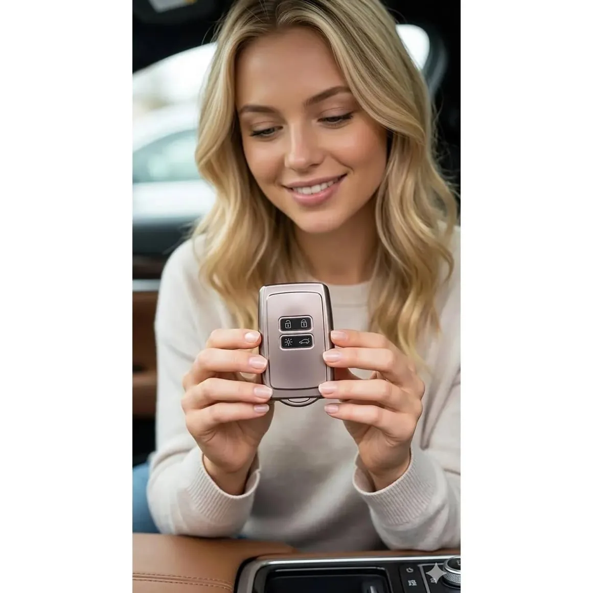 TPU Sleutelhoesje voor Renault lila metallic A4M