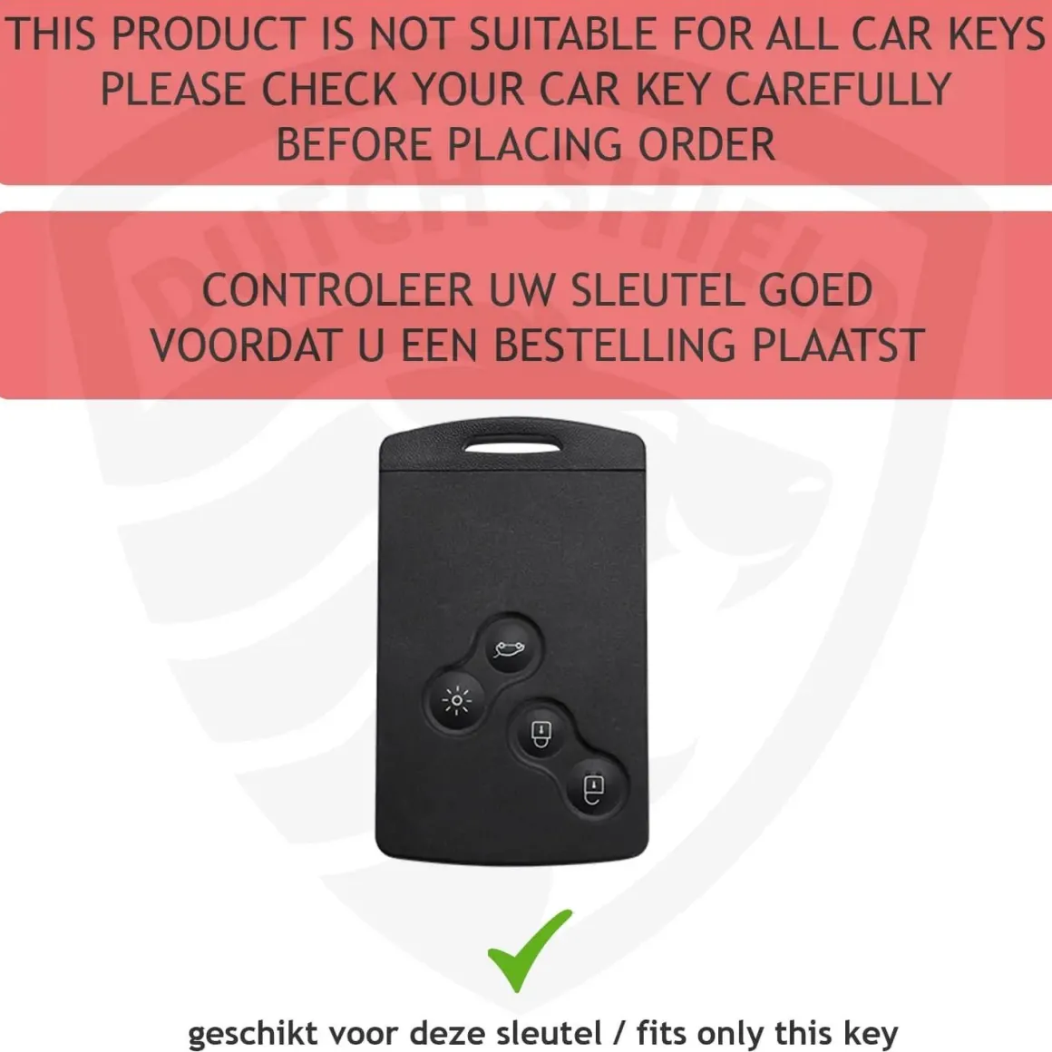 TPU Sleutelhoesje voor Renault zwart C2Z