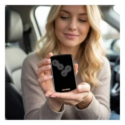 TPU Sleutelhoesje voor Renault zwart C2Z