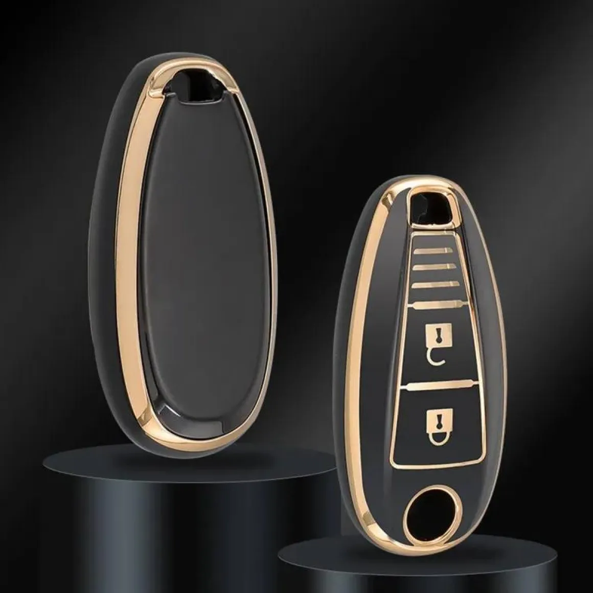 TPU Sleutelhoesje voor Suzuki goud A3A