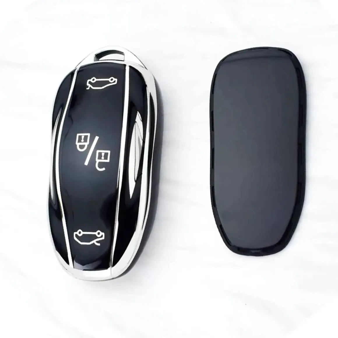 TPU Sleutelhoesje voor Tesla Model 3-Y-S zwart